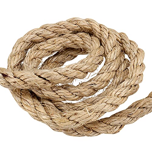 Cuerda de sisal 1/2 pulg, 100 pies para rascador de gatos miniatura 3