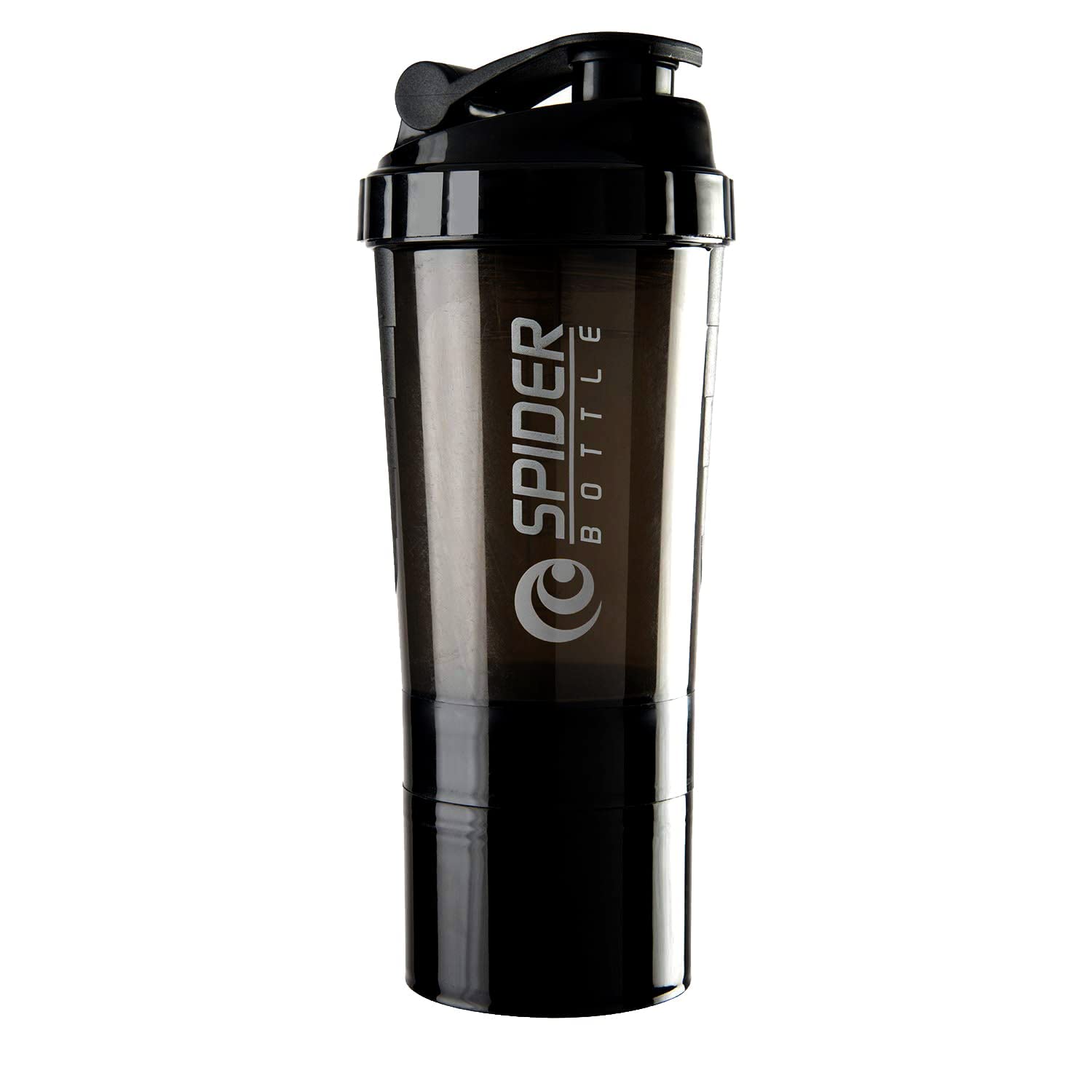 TRUE INDIAN Gym Shaker Bottle for Protein Shake || Gym Sipper Shaker Bottle for Men & Women || BPA Free & 100% Leak-Proof with Storage COMPARTMENTS - 500ML (Black)-image-17