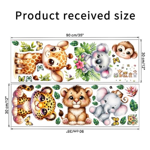 Vinilos decorativos animales para habitación infantil miniatura 5