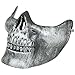 SODIAL(R) Skull Skeleton Airsoft Paintball Half Face Protect Mask For Halloween