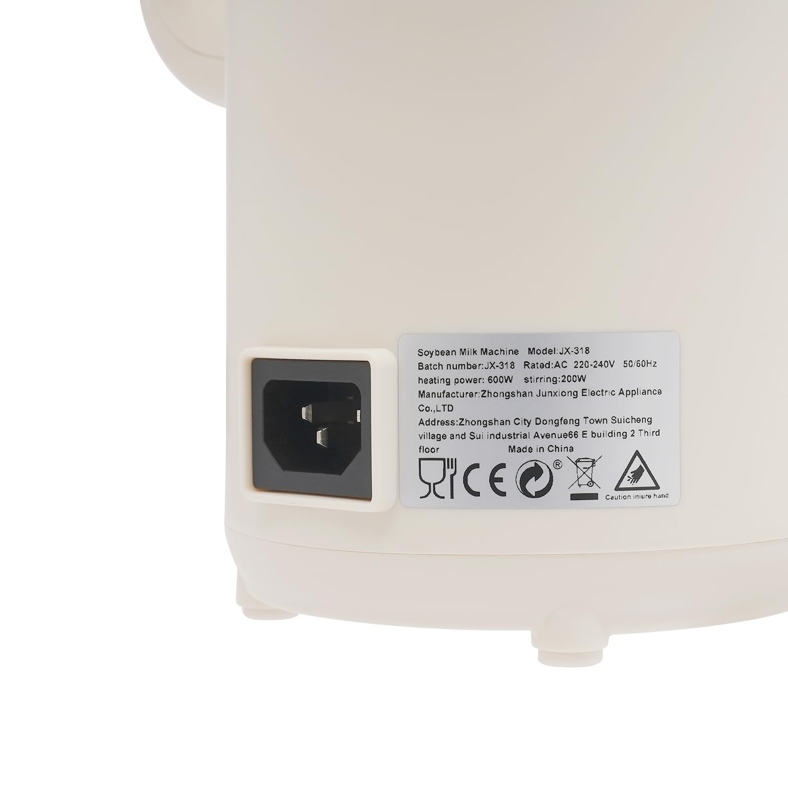 Macchina per latte di soia, 1400 ml, pulizia automatica, 800 W, multifunzione, per noci, semi di soia, cereali, 29,6 x 13 cm, in acciaio inox