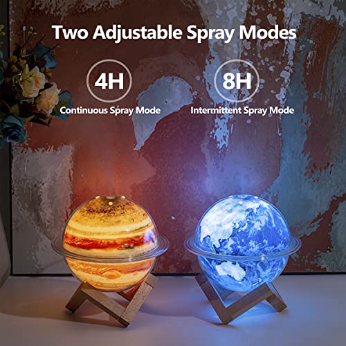 Mini Humidifier - Galaxy Cool Mist Personal Humidifier Led Light Auto Shut-Off For Baby Kids Office Bedroom (Jupiter) #TOP2