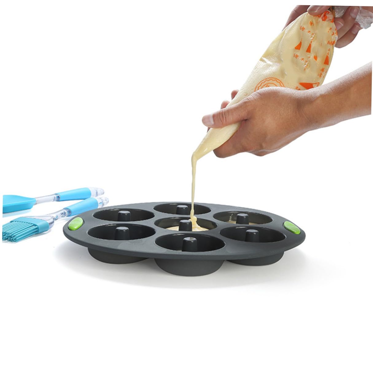 ABOOFAN Moldes de Silicona para Repostería Set de 5 para Hornear, Reutilizables y Fáciles de Limpiar en Cocina Familiar
