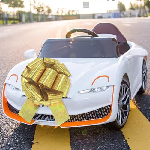 Image of 1Pcs 14 Inch Giant Large Pull Bow Big Bow,Great Gift Bows for appliances,Bikes,Table Decorations and Party Events (Metallic Gold)