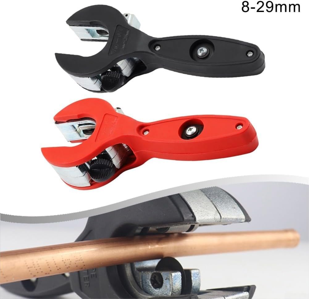 Tagliatubi a cricchetto per tubi 8-29 mm acciaio inossidabile rame rosso