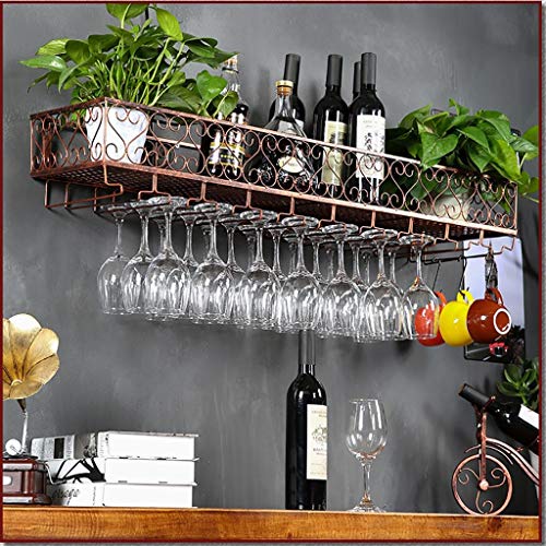 Soporte de vino multifuncional de hierro para pared 30x25cm miniatura 6