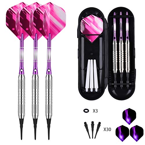 Soft Tip Darts Set - 18g Darts Plastic Tip - 16g Dart Barrels