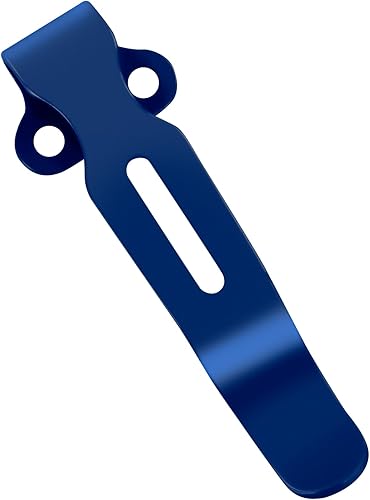 Miniatura 6 de Clips de bolsillo de transporte profundo con 2 tornillos, clip de bolsillo de acero inoxidable para benchmade Bugout 535 y más, acabado anodizado