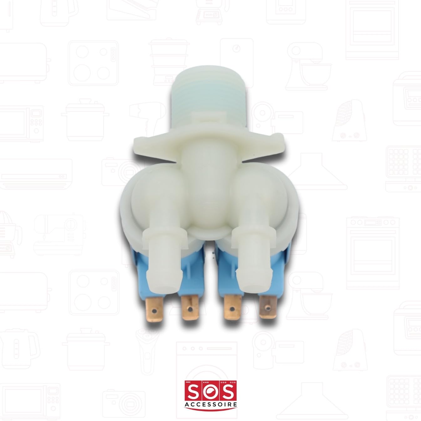 Elettrovalvola Beko 2 vie 180° 12mm lavatrice 2901250100 ricambio