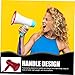 Mipcase Portable Handheld Megaphone with Volume Control and Recording Function Lightweight Loudspeaker for Sports Events and Teaching Ergonomic Grip with Hand Strap