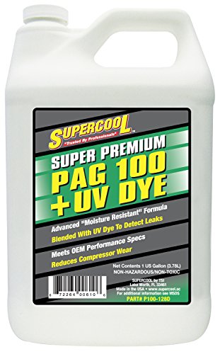 TSI Supercool P100-128D PAG 100-Viscosity Plus U/V Dye Oil - 1 Gallon
