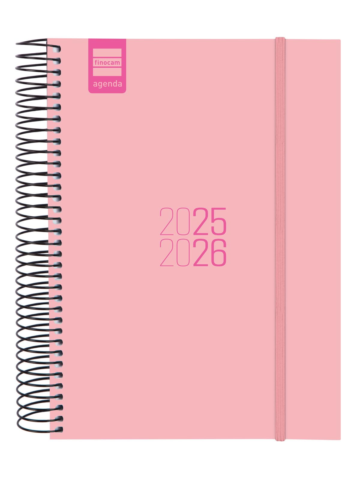 Finocam - Agenda Espir Course 2025 2026 1 Day Page September 2025- August 2026 (12 months) Pink Catalan