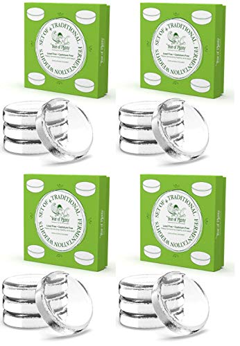 Year of Plenty Set of 16 Fermentation Weights for Use in All Wide Mouth Mason Jars for Fermenting Sauerkraut, Kimchi, Pickles and Other Healthy Fermented Foods Full of Probiotics (16).