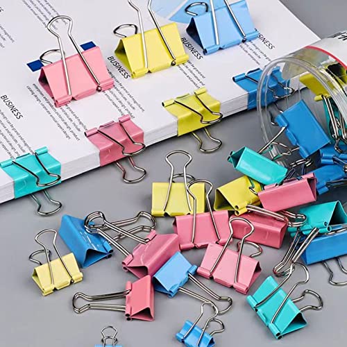 Binder Clips 4 Colori Metallo Binder Morsetti 32mm...