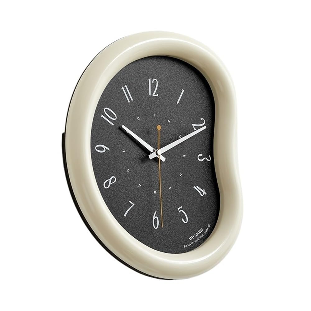 J9V4G6S3B5 Analogue Wall Clock 26 * 30cm Wall Clock Silent Non Ticking Battery Operated Rustic Coastal Country Decorative for Bathroom Kitchen Bedroom for Room Decoration(Black)