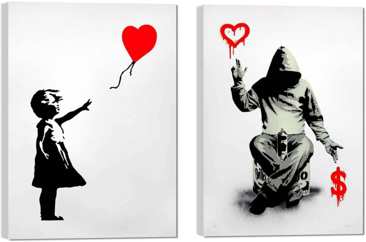 No.249フレーム付きキャンバスアート　バンクシー　バスキア　インテリア絵画 バンクシー Banksy アートフレーム BK-10002【FITHOUSE ONLINE