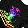 1Tee Girls Rainbow DJ Cat T-Shirt Black 9-11 Years #2