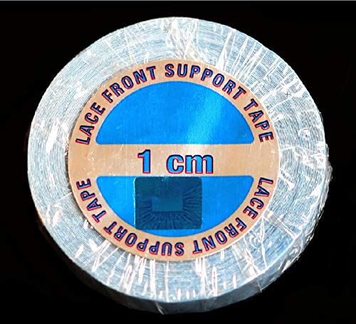 "Lace Front Support" Hair Extensions Tape Double Sided Roll Tapes Stickers Adhesive for Men Hair System Replacement Toupee Hair Extension Wig Bundles Hair Weave Closure(6 Yards & 1CM)
