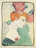 Mademoiselle Henri de Toulouse-Lautrec Jugendstil Kunst Farbig Plakate A3 387