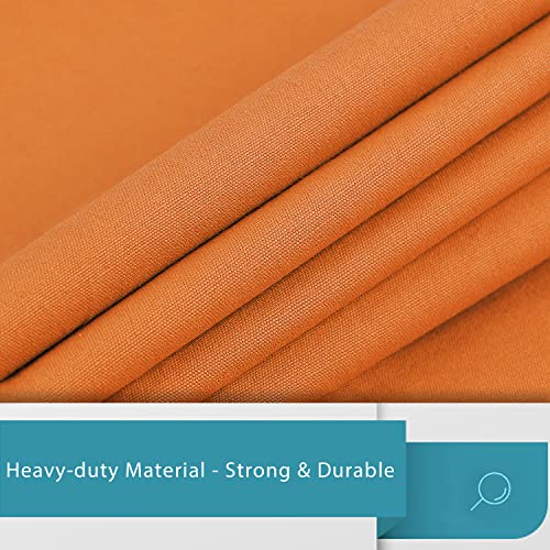 Lolomlo Extra Large Canvas Laundry Bags With Handles & Drawstring Closure, Heavy Duty Tears Resistant Clothes Storage Travel Bags, Machine Washable Multi Use Laundry Bag Liner For Laundry Hamper - 25.5" X 34" - Orange #TOP4