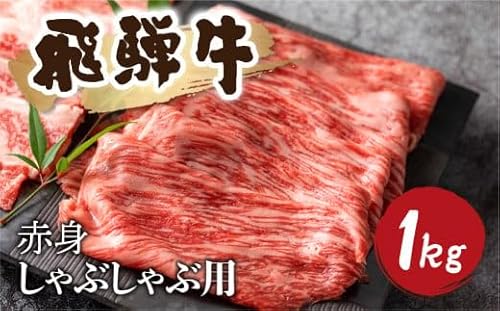 5等級 飛騨牛 赤身 しゃぶしゃぶ用 1kg 小分け 500g × 2 牛肉 和牛 肉 国産 カタ モモ スライス 飛騨市 50000円 5万円