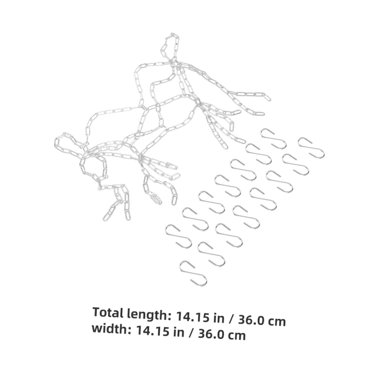 Sosoport Basketball Netting Chain Heavy Duty Basketball Net Replacement for Gym Outdoor Courts