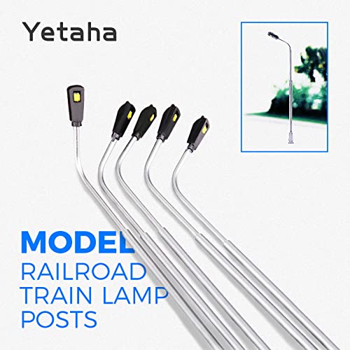 20Pcs Model Railway Train Model Street Lights Led Dual Lampposts Ho Oo Scale Leds Dual Heads Gauge Model Street Light Layout #TOP1