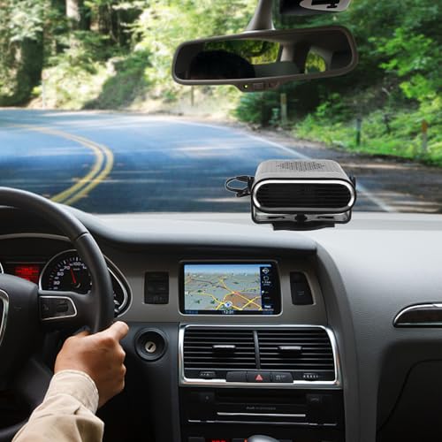 Chauffage pour voiture portable avec dégivrage rapide et désembueur auto