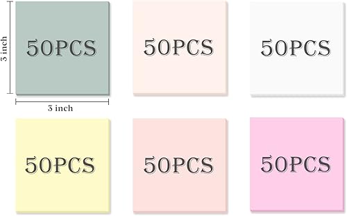 Miniatura 9 de Temiary 6 blocs de notas adhesivas transparentes con líneas, nota adhesiva transparente, impermeable, transparente, marcadores adhesivos