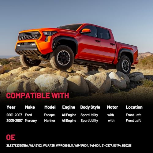 Image of BDFHYK 741-604 Power Window Regulator with Motor Front Left Compatible with Ford Escape 2001-2007, Mercury Mariner 2005-2007