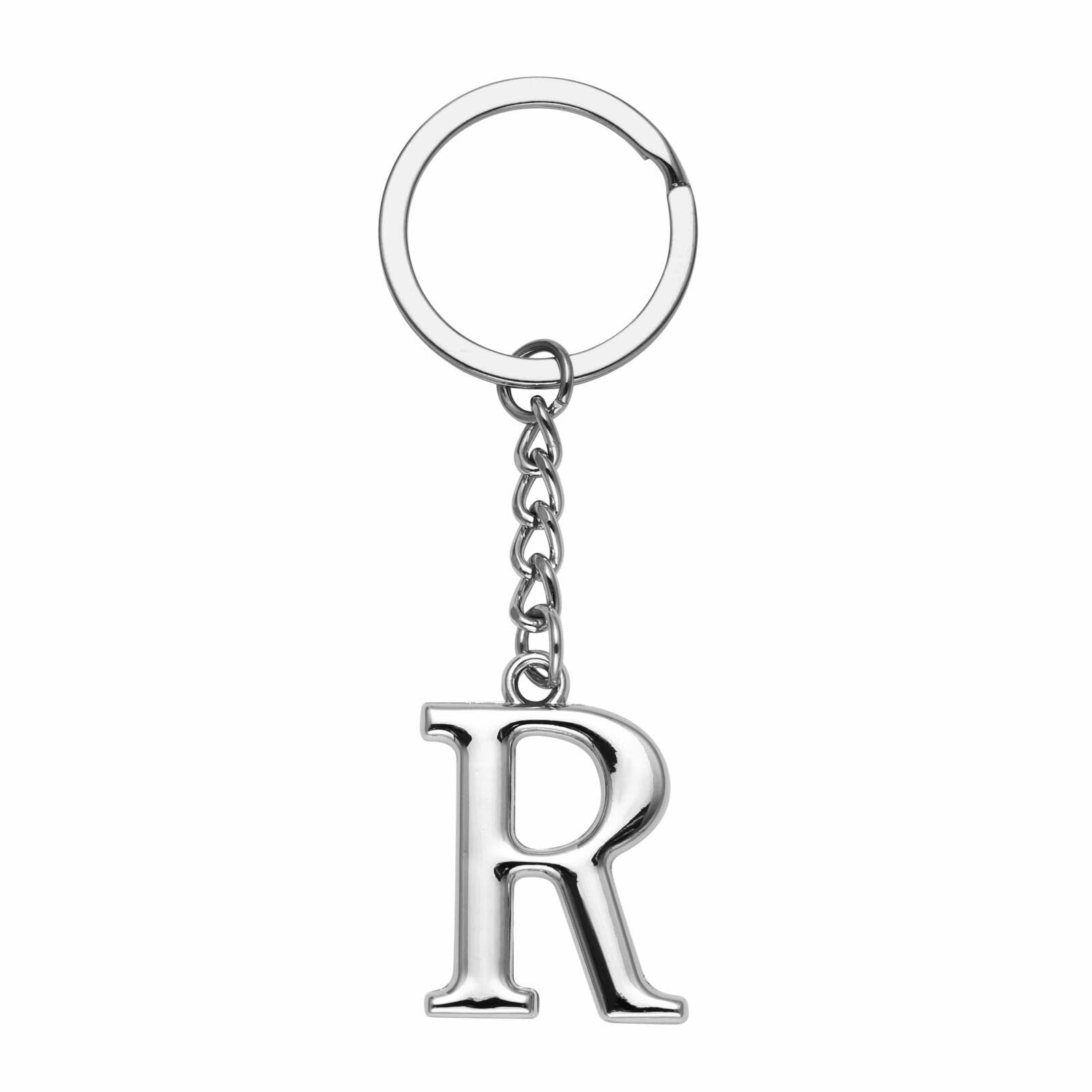 YuxhKeychain A-Z Single Letter Keyring DIY Key Ring Cool Little Gift