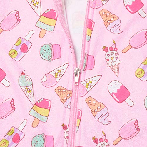 Image of CHILDRENSTAR Girls Swim Coverups Terry Swimsuit Cover-Up Hooded Zip-Up Beach Robe