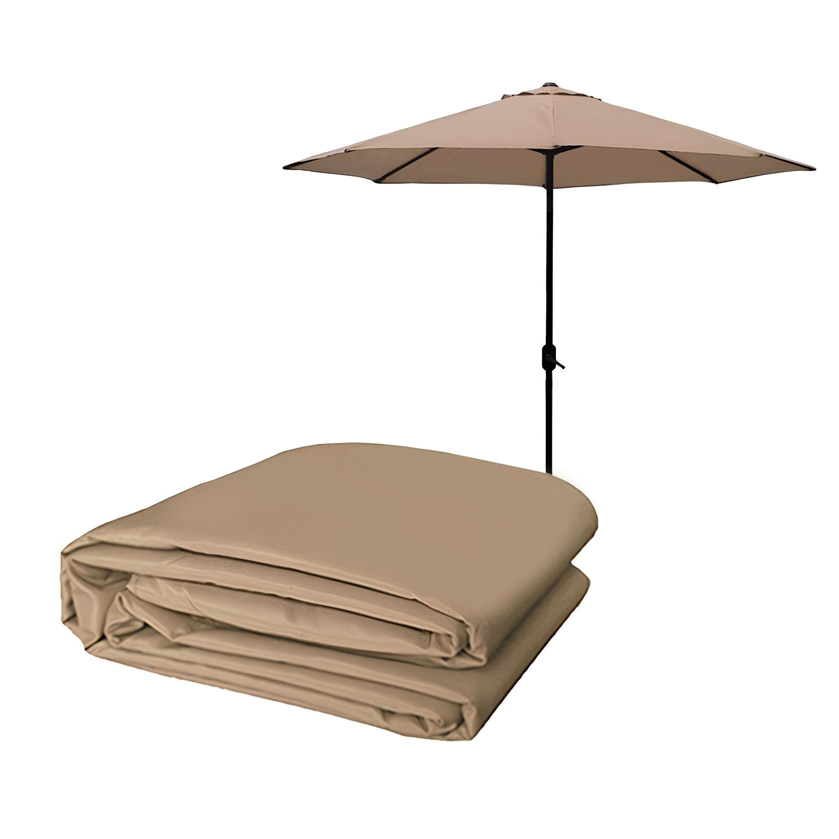 Copertura di ricambio per ombrellone da giardino, adatta per ombrelloni da 2,0 m/2,7 m/3,0 m, con 6 o 8 stecche, tessuto resistente alle intemperie, per uso esterno
