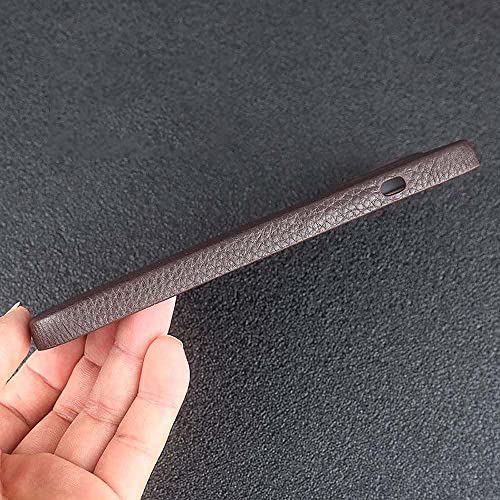Coque arrière cuir Apple iPhone 12 Pro Max gris litchi - 4