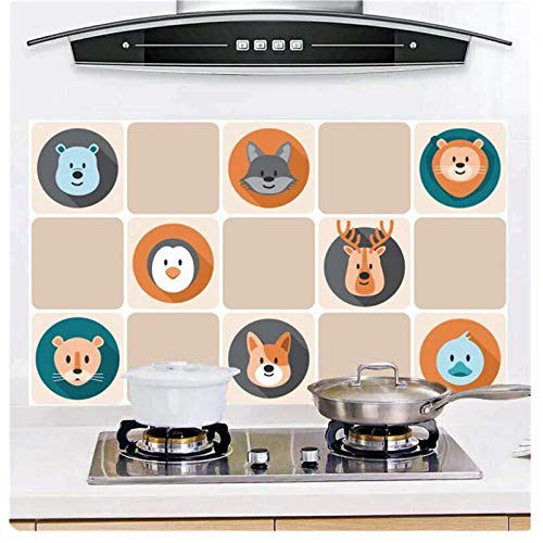 Anti-oil Wall Stickers High temperature Anti-oil paste kitchen Self-adhesive foil waterproof bathroom tile wall stickers