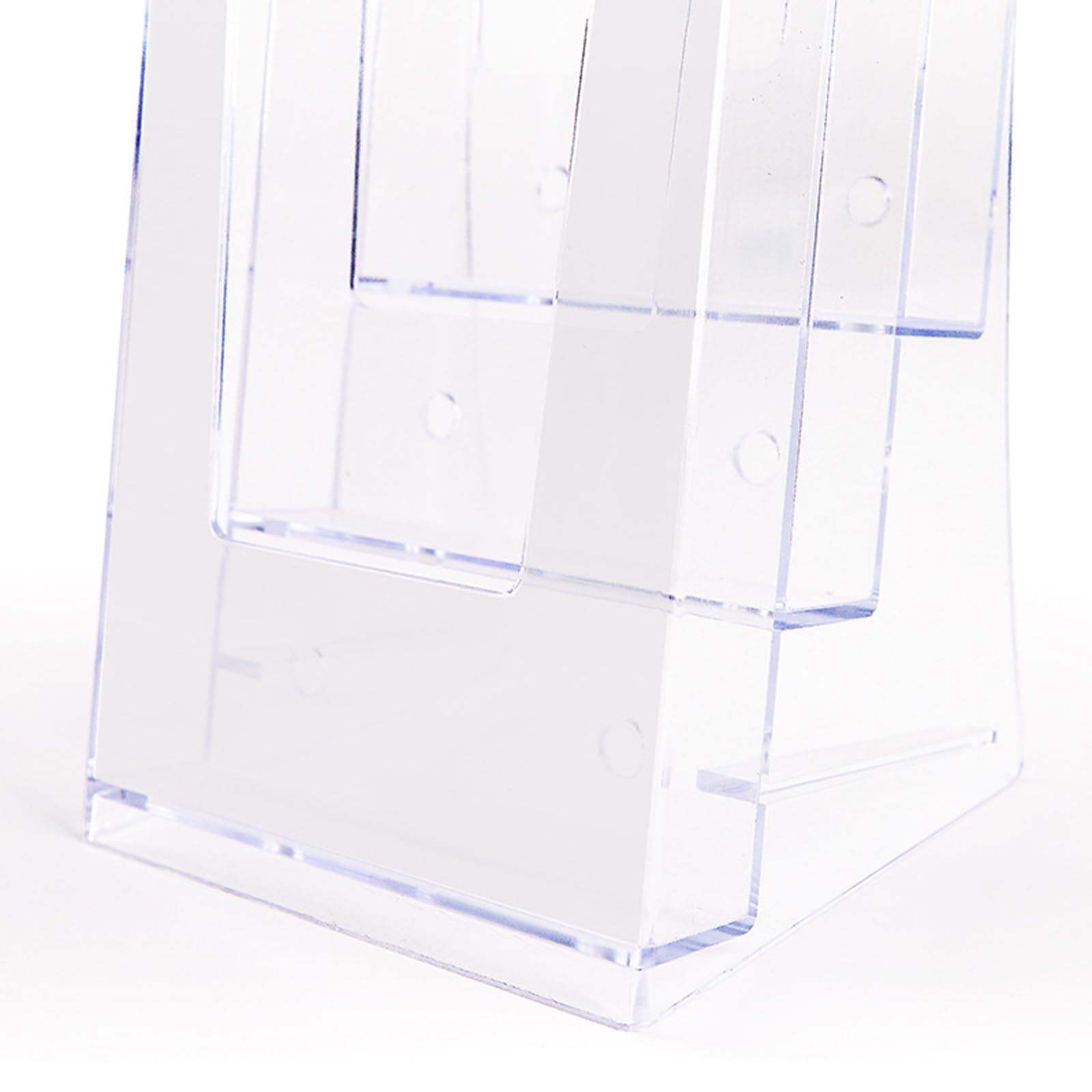 GAESHOW Prospekthalter mit 5 Fächern, Acryl Prospektständer, A4 Tisch-Prospektständer, Transparent Wandprospekthalter für Büro, Empfang, Menü, Flyer