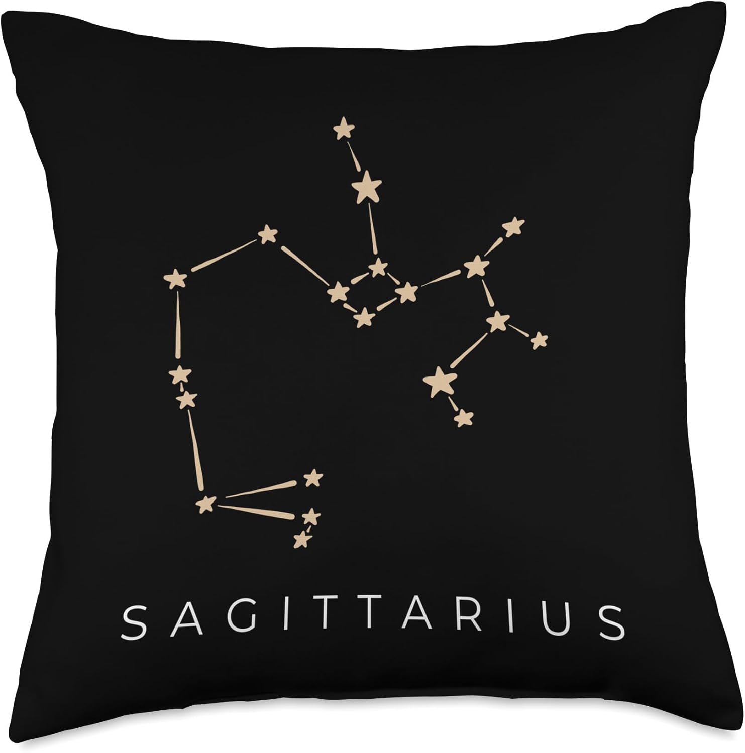 Sagittarius Minimal Zodiac Sign Astrology Sagittarius Gift Throw Pillow