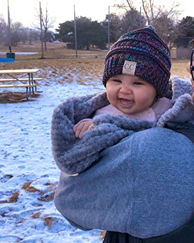Image of Funky Junque Kids Baby Toddler Ribbed Knit Children's Winter Hat Beanie Cap