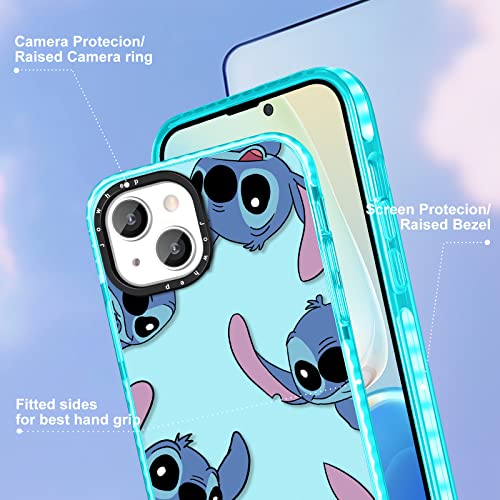 Jowhep Stitc For Iphone 13 6.1”Case Cute Cartoon Character Girly For Girls Kids Teens Phone Cases Cover Fun Unique Kawaii Cool Shockproof Soft Tpu Bumper Protective Case For Iphone 13 6.1 Inches #TOP2