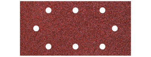 wolfcraft 1994000 Patins abrasifs auto-agrippants perforés corindon Grain 120 Lot de 5 Argent