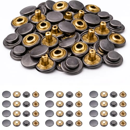 Boutons-pression en laiton antirouille 12,5 mm pour réparer facilement sacs et vêtements