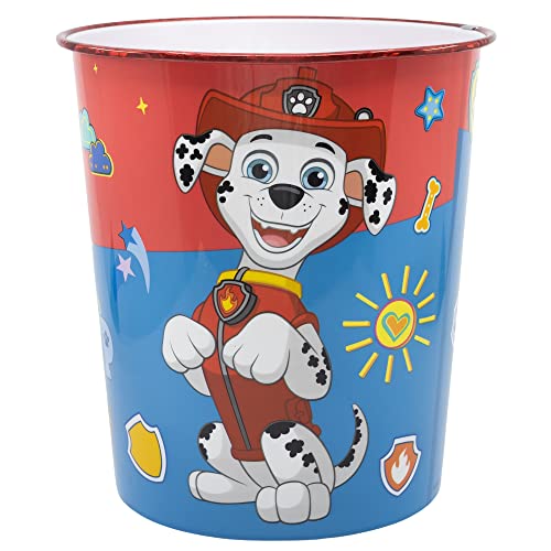 Stor Papelera de plástico de La Patrulla Canina