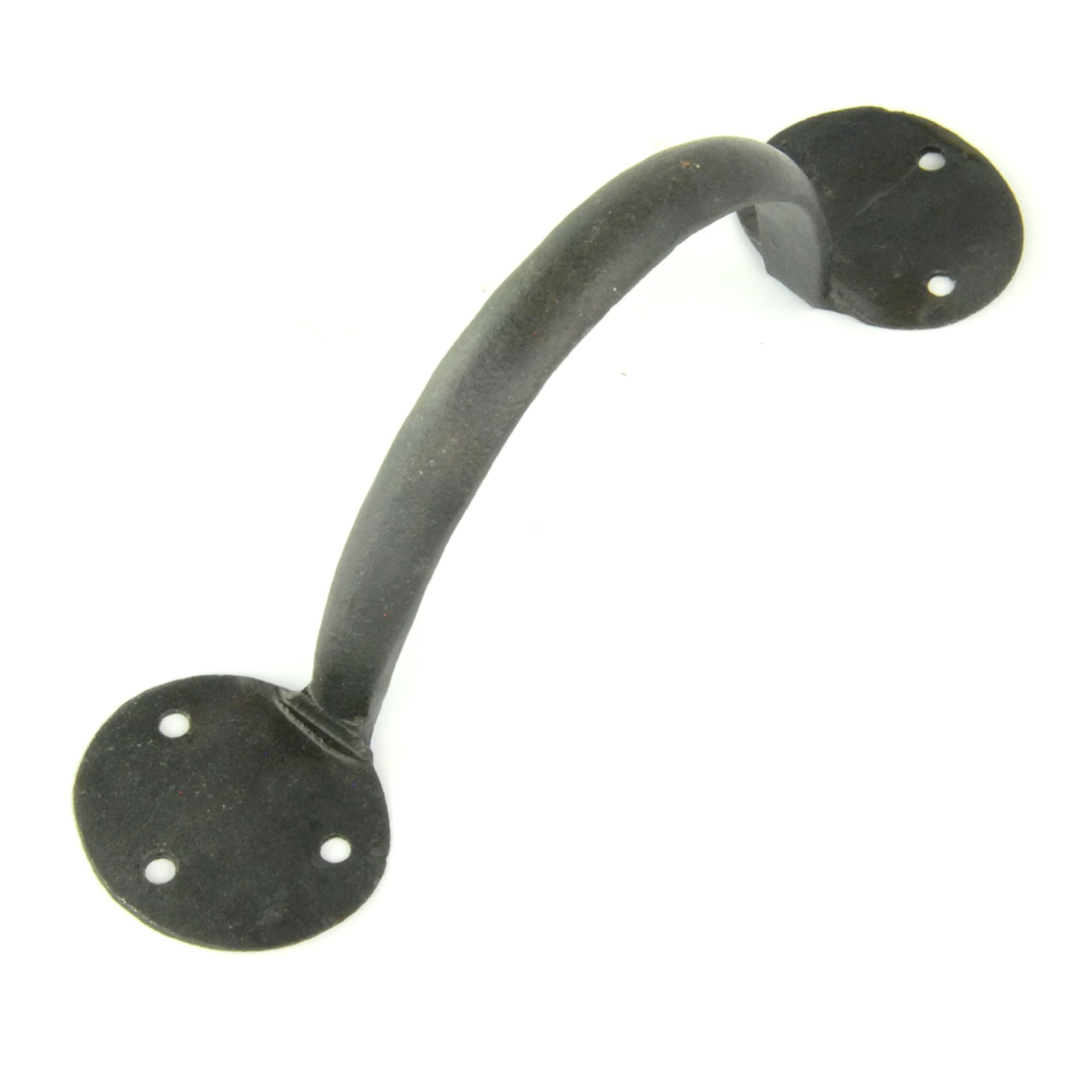 Underground Parts Beeswax Finish Blackened Beeswax Hand Forged Iron Hardware Door Handles Pulls Hinges Latches (Pull Handle 200Mm)