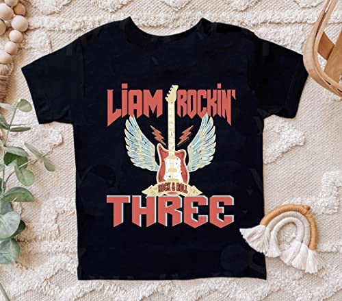 Rokin' One Birthday shirt Born Two rock birthday shirt Rock and roll birthday party 1st 2nd 3rd 4th 5th toddler birthday shirt one rocks shirt3