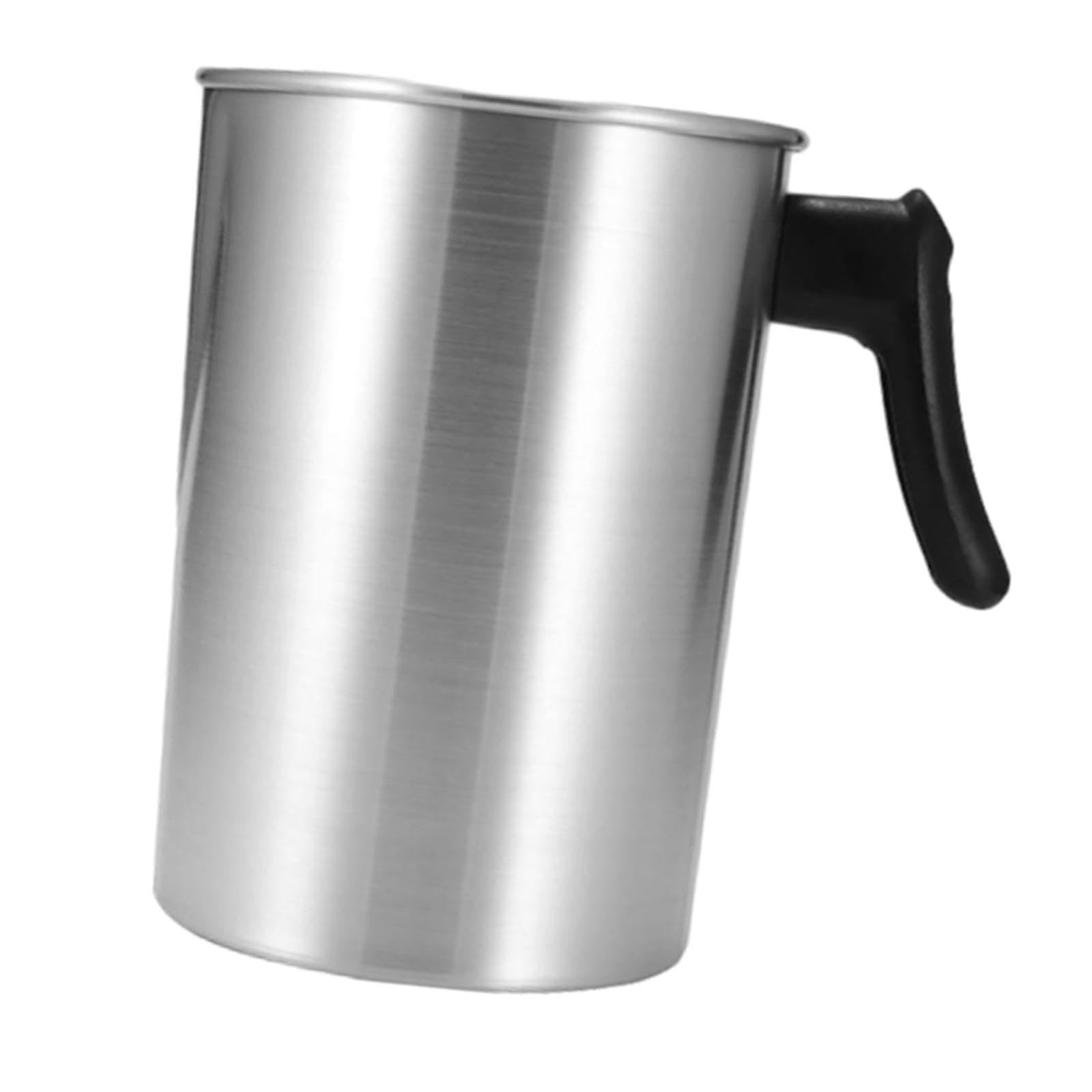 AMSLSIU Large Capacity Wax Melter Pot with Spout Pitcher Cup for Candle Crafting Activities Providing Ample Space for Candle Making Needs.Whether Youre, Silver, Style A