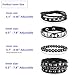 Ulekuke 4 Pcs Punk Rock Leather Studded Bracelets for Men Women 80s Gothic Spike Cuff Bracelet Set Emo Accessories for Rocker Outfits(BKQ-SR)