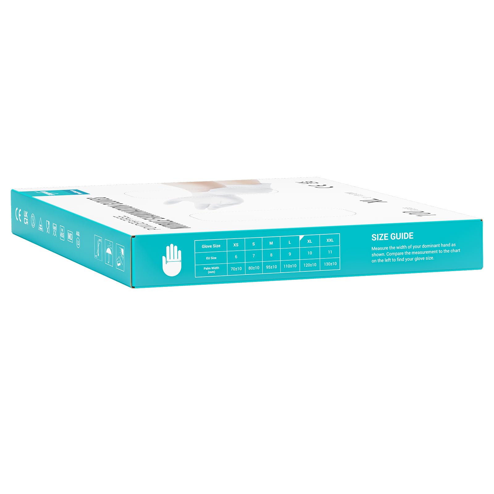 EUROPAPA® 1000x Nitrilhandschuhe Einweghandschuhe puderfrei Untersuchungshandschuhe EN455 EN374 latexfrei Einmalhandschuhe Handschuhe in Gr. S, M, L & XL verfügbar (Weiß, XL)