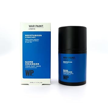 War Paint Game Changer Face Moisturiser Niacinamide Glycerin 1.69 oz | Face Cream for Men, Helps Even Skin Tone and Deeply Hydrates with Jojoba Oil for All Skin Types