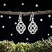 Sterling Silver Celtic Love Eternity Knot Earrings - Double Sided - Handmade, Solid .925