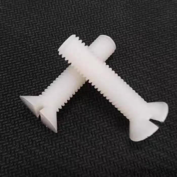 PP-Polypropylen-Schlitz-Senkkopfschrauben M4–M10, Kunststoff-Verbindungselemente (500,M6 x 1.0 x 12mm)